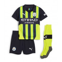 Camiseta Manchester City Bernardo Silva #20 Visitante Equipación para niños 2024-25 manga corta (+ pantalones cortos)